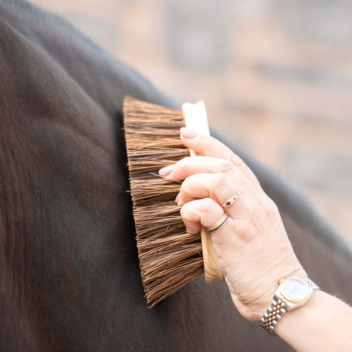 Borstiq Banana Dandy Brush - N P Equestrian & Pet Supplies Ltd