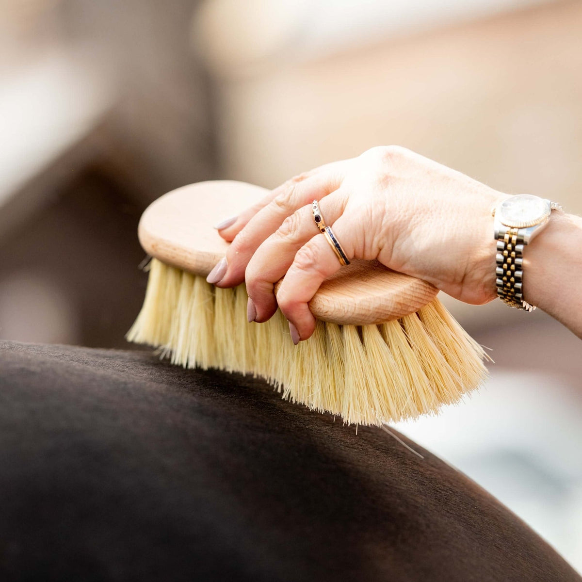 Borstiq Shaped Mex Fibre Brush - N P Equestrian & Pet Supplies Ltd