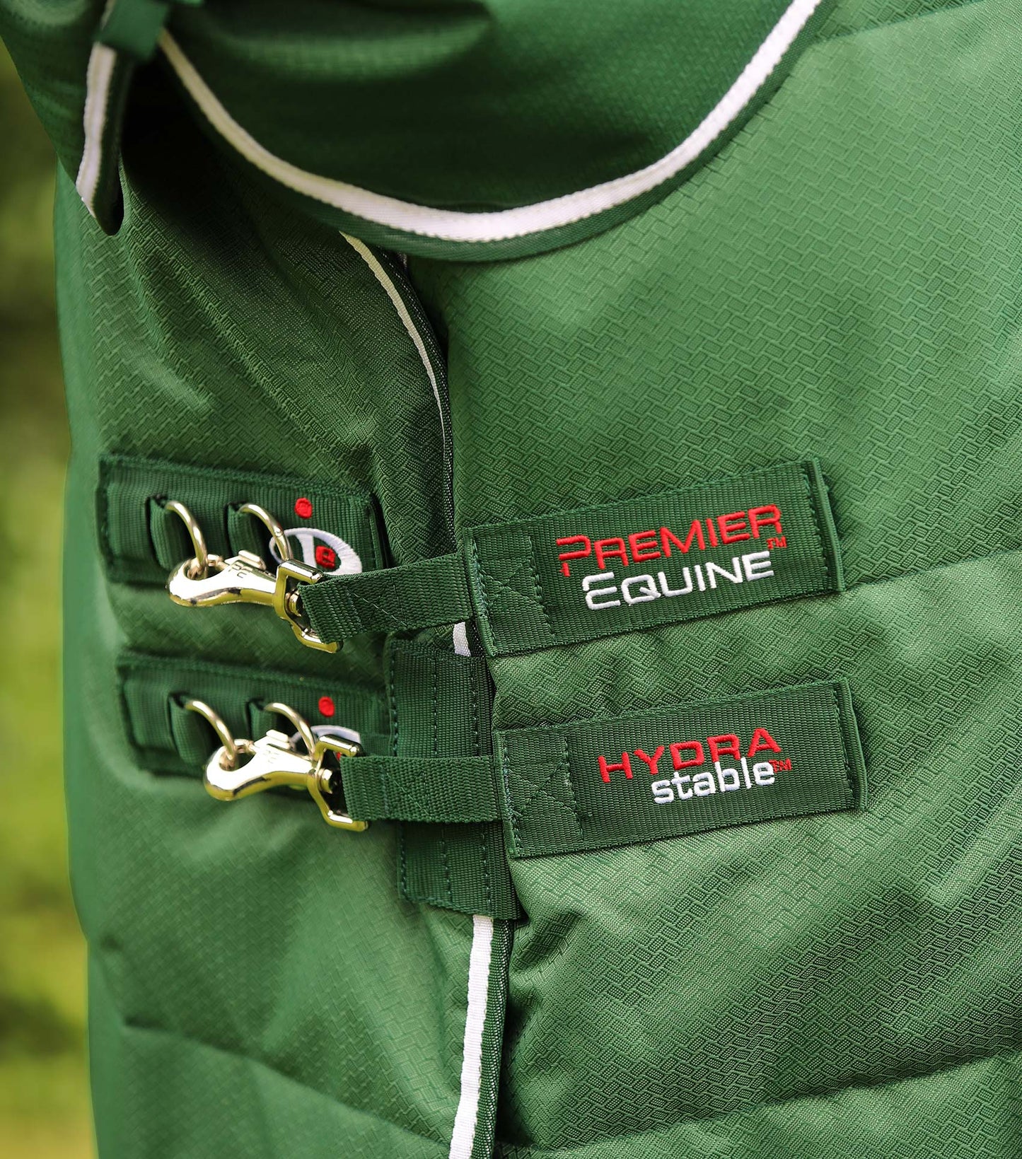 Premier Equine Hydra 200g Stable Rug with Neck Cover Green - N P Equestrian & Pet Supplies Ltd