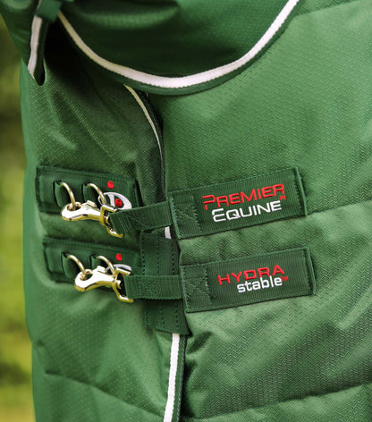 Premier Equine Hydra 200g Stable Rug with Neck Cover Green - N P Equestrian & Pet Supplies Ltd
