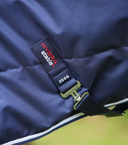 Premier Equine Hydra 200g Stable Rug with Neck Cover Navy - N P Equestrian & Pet Supplies Ltd