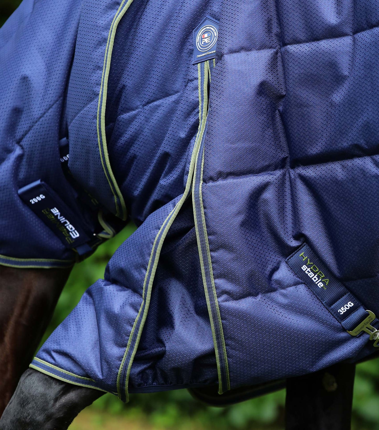 Premier Equine Hydra 350g Stable Rug with Neck Cover Navy