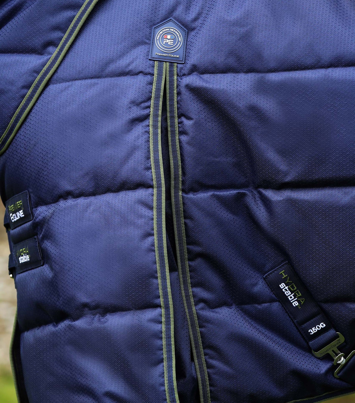 Premier Equine Hydra 350g Stable Rug with Neck Cover Navy