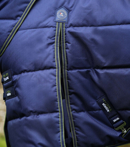 Premier Equine Hydra 350g Stable Rug with Neck Cover Navy