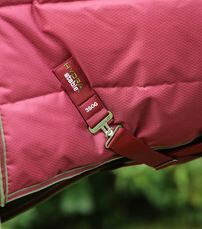 Premier Equine Hydra 350g Stable Rug with Neck Cover Wine