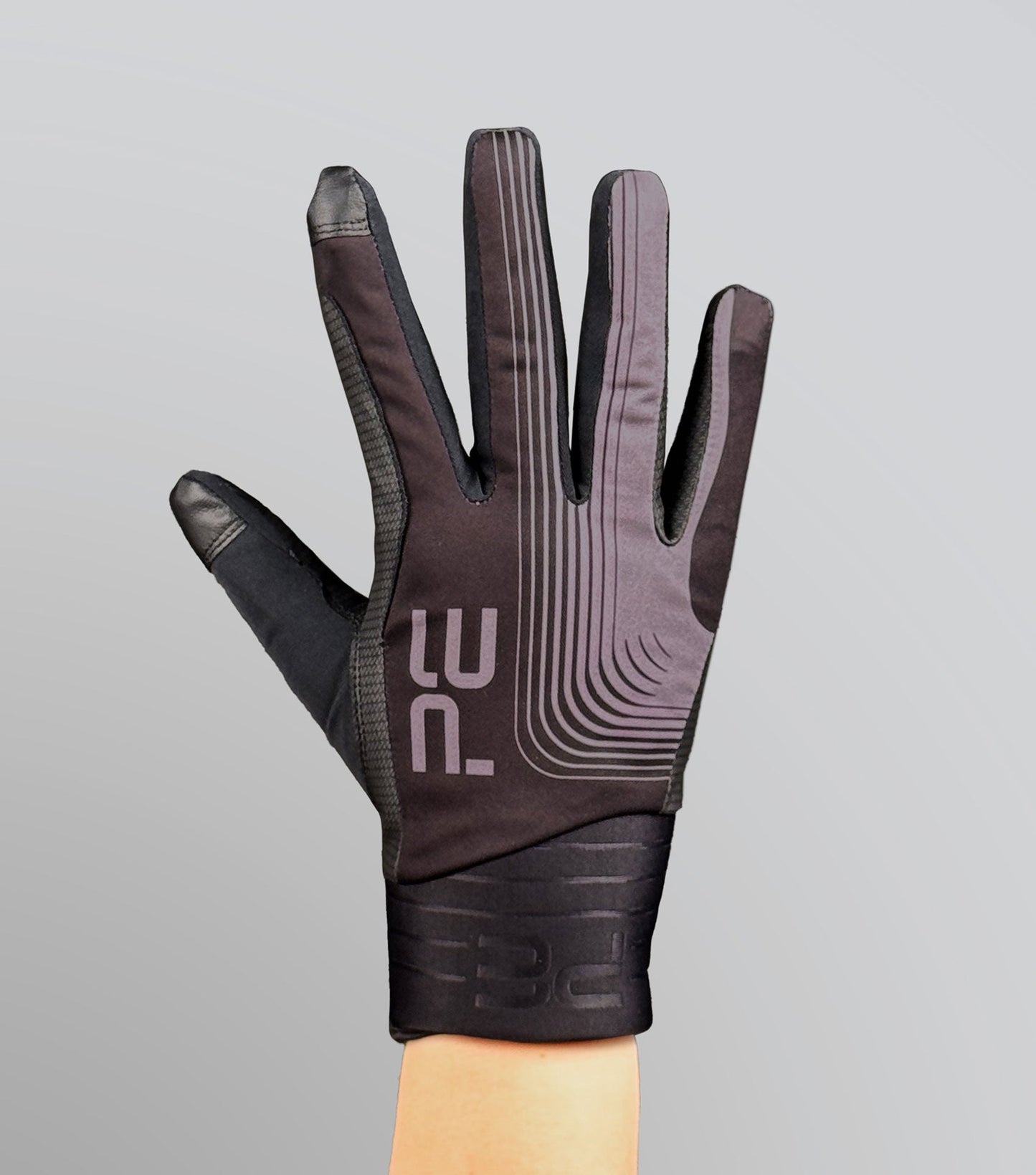 Description:Hydrex Waterproof Riding Gloves_Colour:Black_Position:5