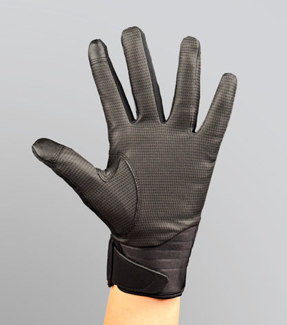 Description:Hydrex Waterproof Riding Gloves_Colour:Black_Position:6