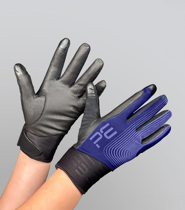 Description:Hydrex Waterproof Riding Gloves_Colour:Navy_Position:1