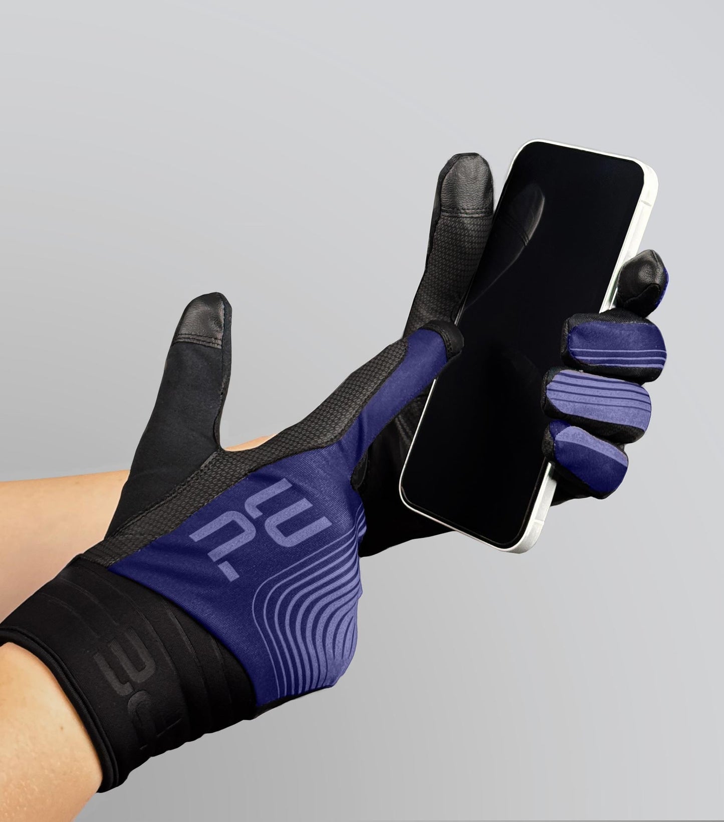 Description:Hydrex Waterproof Riding Gloves_Colour:Navy_Position:2