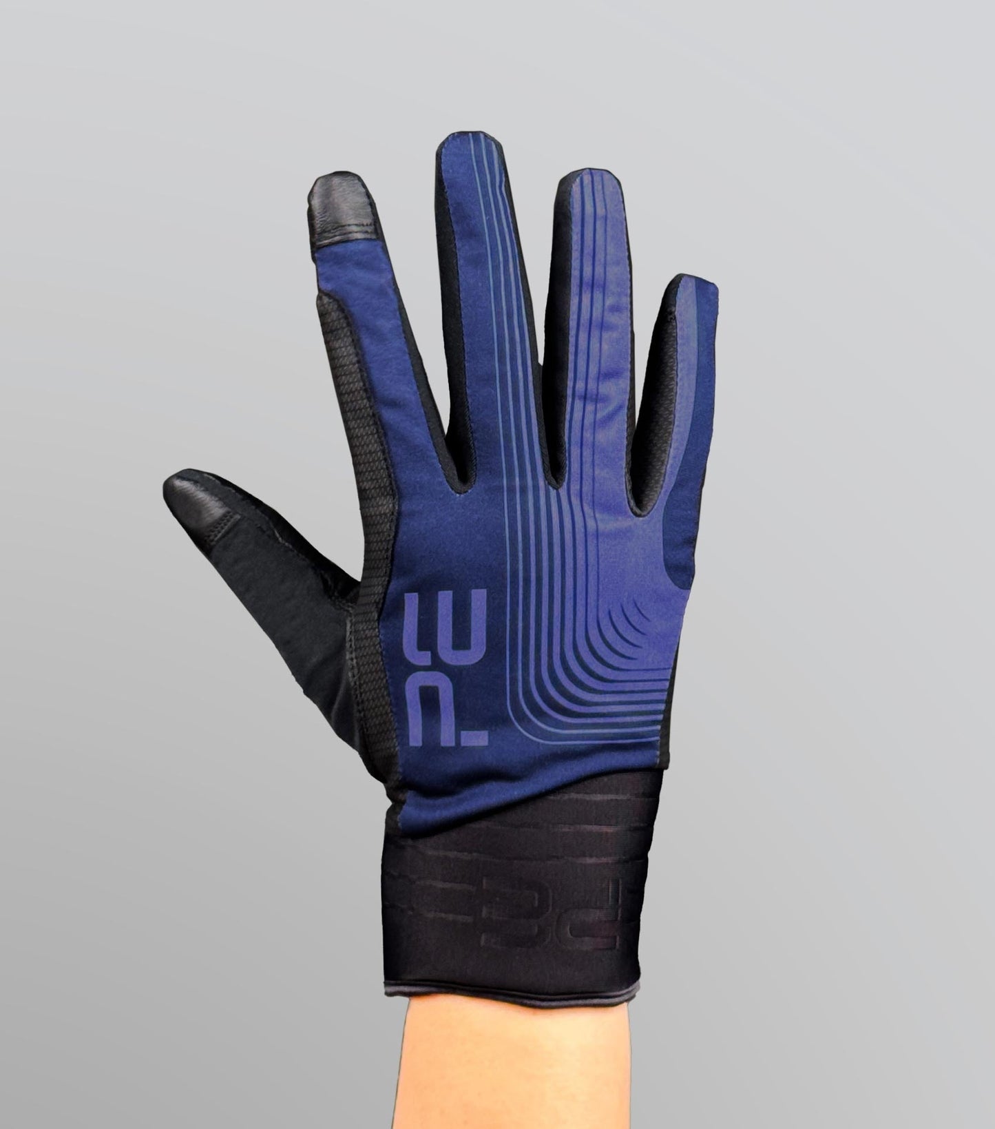 Description:Hydrex Waterproof Riding Gloves_Colour:Navy_Position:5