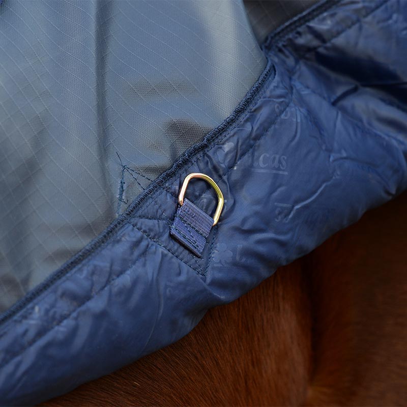 Bucas Irish 50g Standard Neck Turnout Rug - Navy/Gold