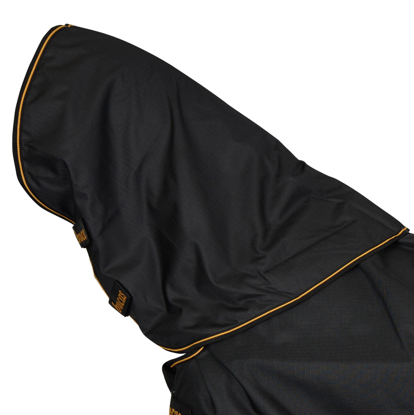 Bucas Irish 300g Combi Turnout Neck Cover - Black/Gold
