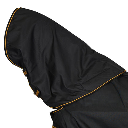 Bucas Irish 300g Combi Turnout Neck Cover - Black/Gold