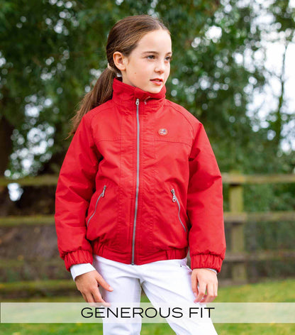 Premier Equine Junior Pro Rider Unisex Riding Jacket Red - N P Equestrian & Pet Supplies Ltd 