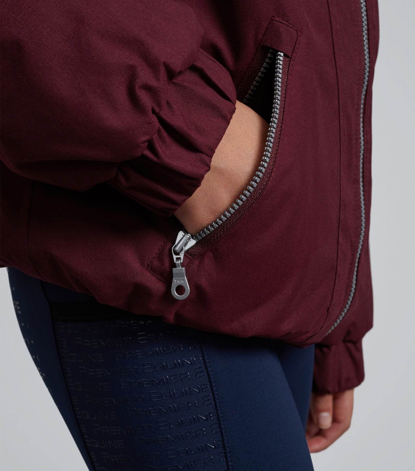 Premier Equine Junior Pro Rider Unisex Riding Jacket Wine - N P Equestrian & Pet Supplies Ltd 
