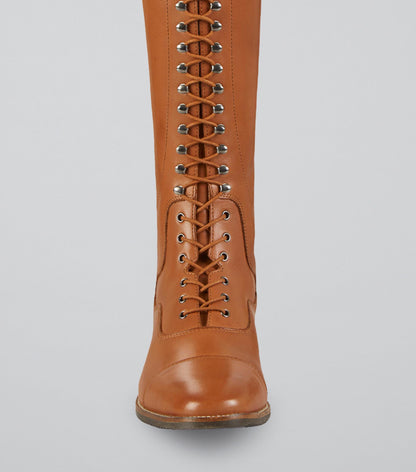 Premier Equine Spare Laces for Maurizia Ladies Lace Front Riding Boots Cognac