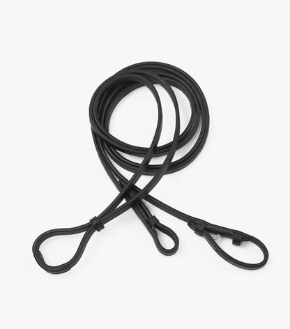 Premier Equine Leonardo Plain Leather Double Bridle Reins - N P Equestrian & Pet Supplies Ltd 