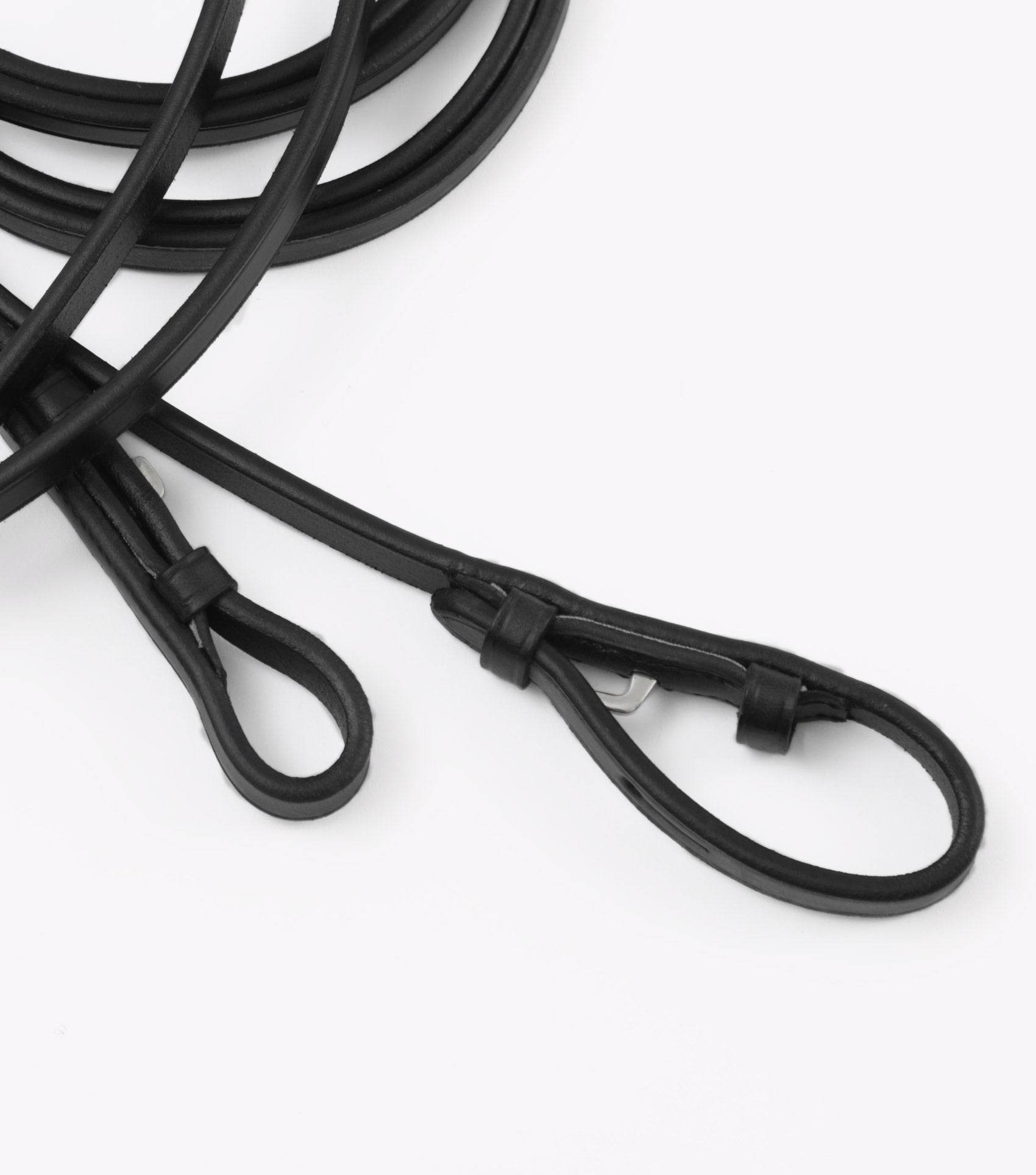 Premier Equine Leonardo Plain Leather Double Bridle Reins - N P Equestrian & Pet Supplies Ltd 