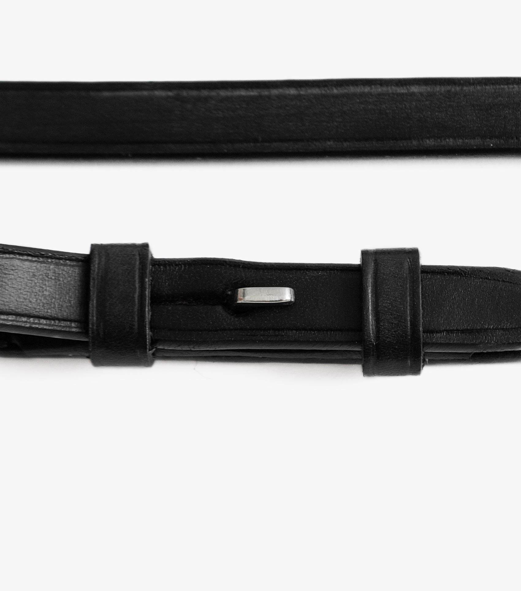 Premier Equine Leonardo Plain Leather Double Bridle Reins - N P Equestrian & Pet Supplies Ltd 