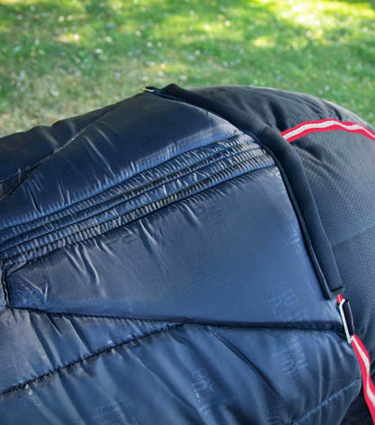 Premier Equine Lucanta 450g Stable Rug with Neck Cover Black - N P Equestrian & Pet Supplies Ltd 