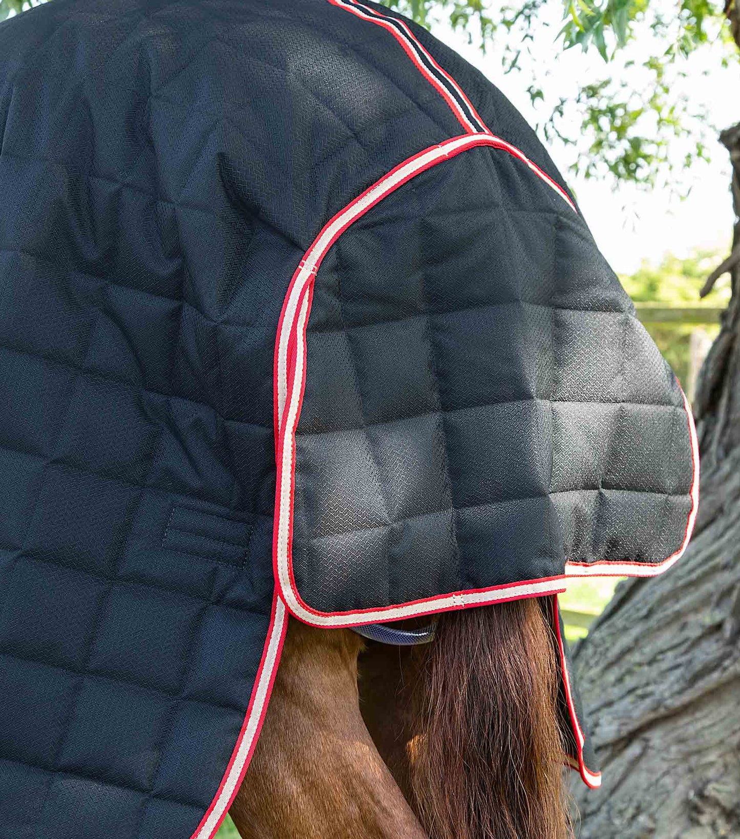 Premier Equine Lucanta 200g Stable Rug with Neck Cover Black