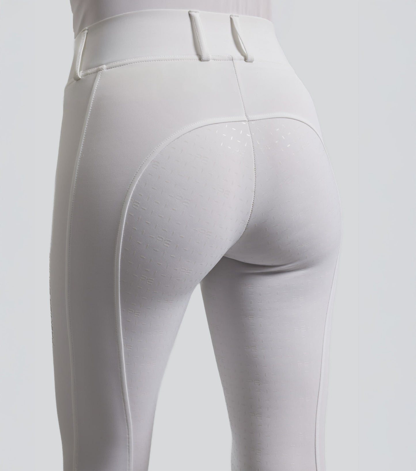 Premier Equine Luceo Women's Full Seat Competition Riding Tights - White