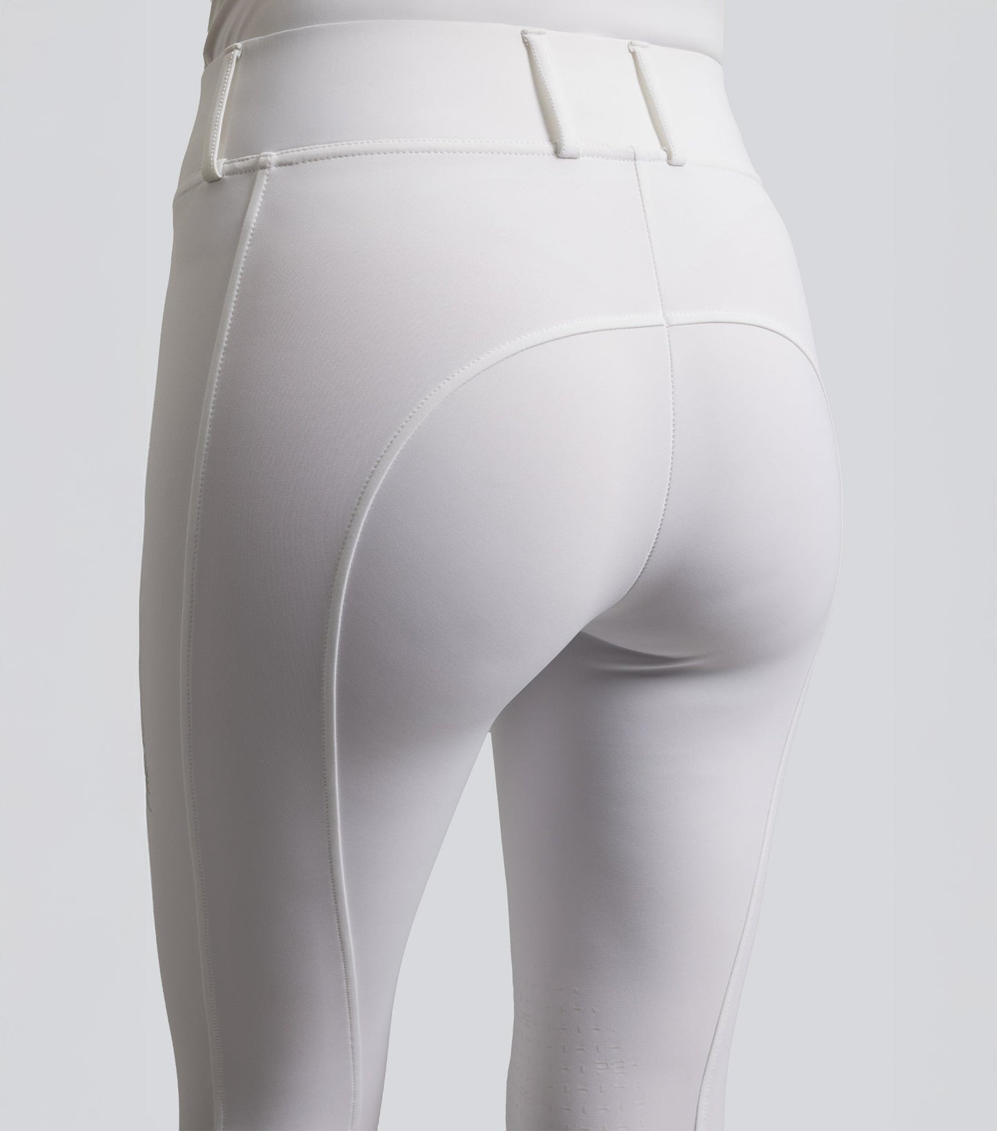 Premier Equine Luceo Women's Gel Knee Competition Riding Tights - White