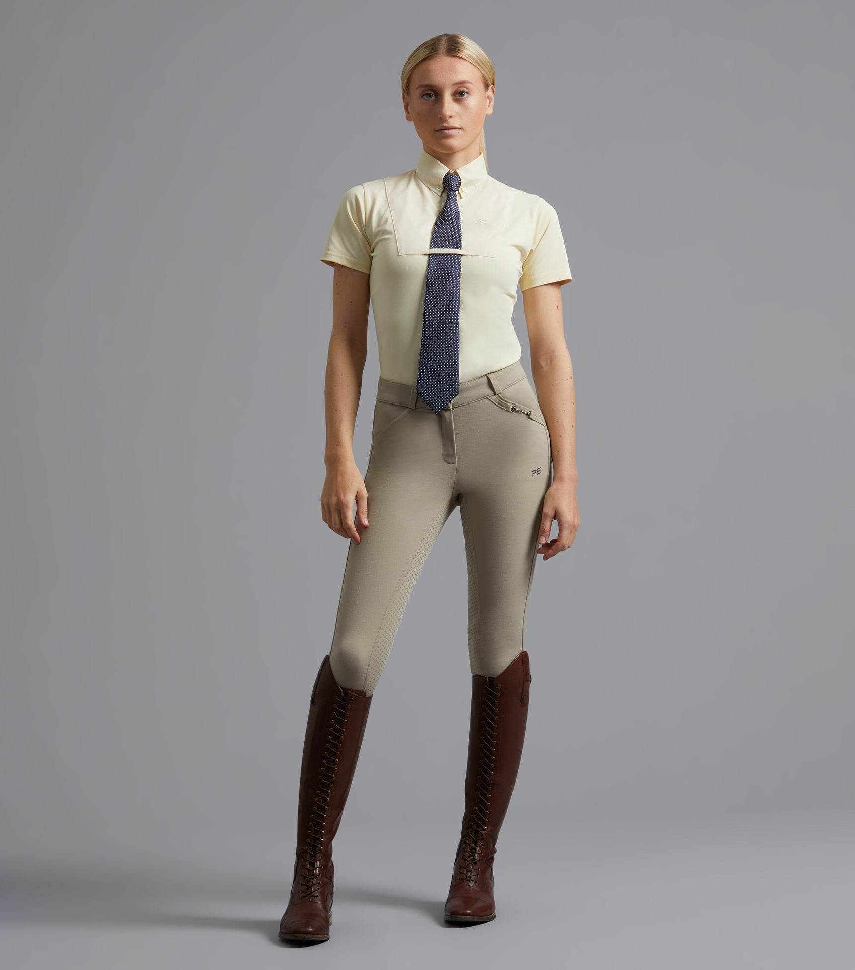 Premier Equine Luciana Ladies Short Sleeve Tie Shirt - N P Equestrian & Pet Supplies Ltd 