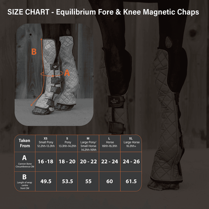 Equilibrium Fore & Knee Magnetic Chaps - N P Equestrian & Pet Supplies Ltd 
