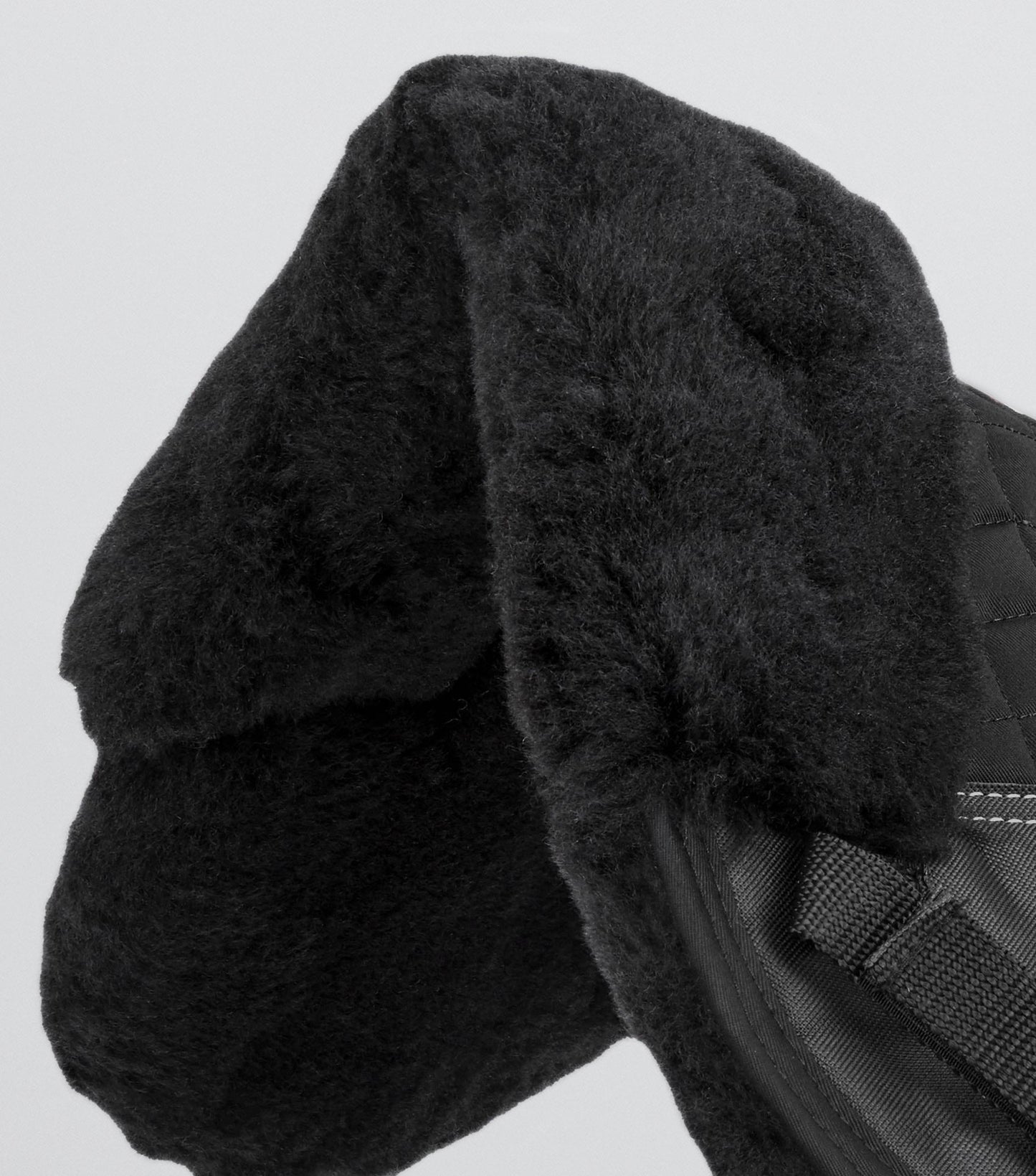 Premier Equine Merino Wool Saddle Pad - Half Pad Black/Black Wool