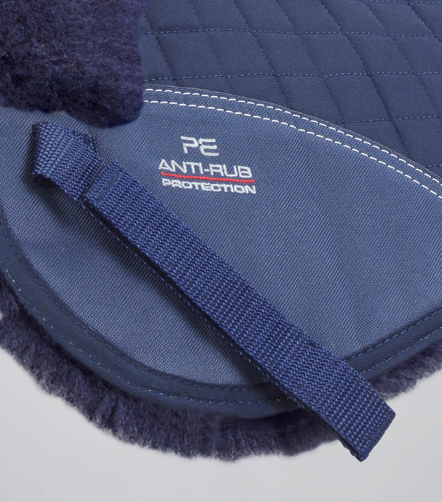 Premier Equine Merino Wool Saddle Pad - Half Pad Navy/Navy Wool