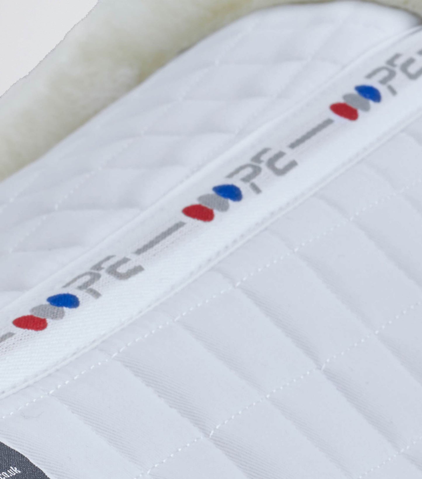 Premier Equine Merino Wool Saddle Pad - Half Pad White/Natural Wool