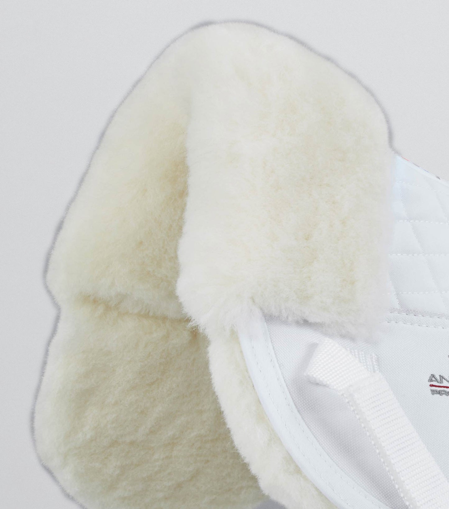 Premier Equine Merino Wool Saddle Pad - Half Pad White/Natural Wool