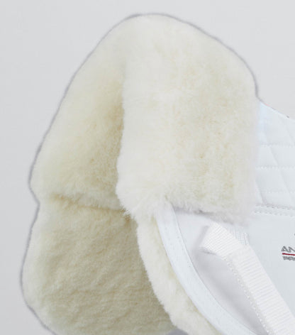 Premier Equine Merino Wool Saddle Pad - Half Pad White/Natural Wool