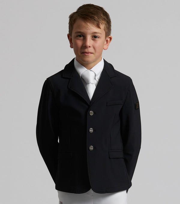 Premier Equine Enzo Boys Competition Jacket Black - N P Equestrian & Pet Supplies Ltd