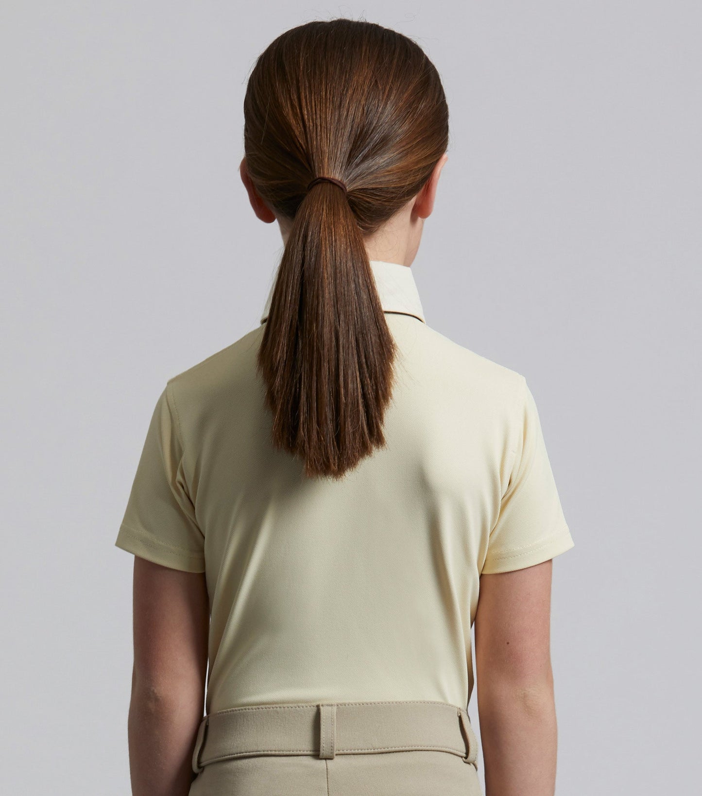 Premier Equine Luciana Girls Short Sleeve Show Shirt Vanilla
