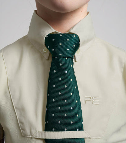 Premier Equine Luciana Girls Short Sleeve Show Shirt Vanilla