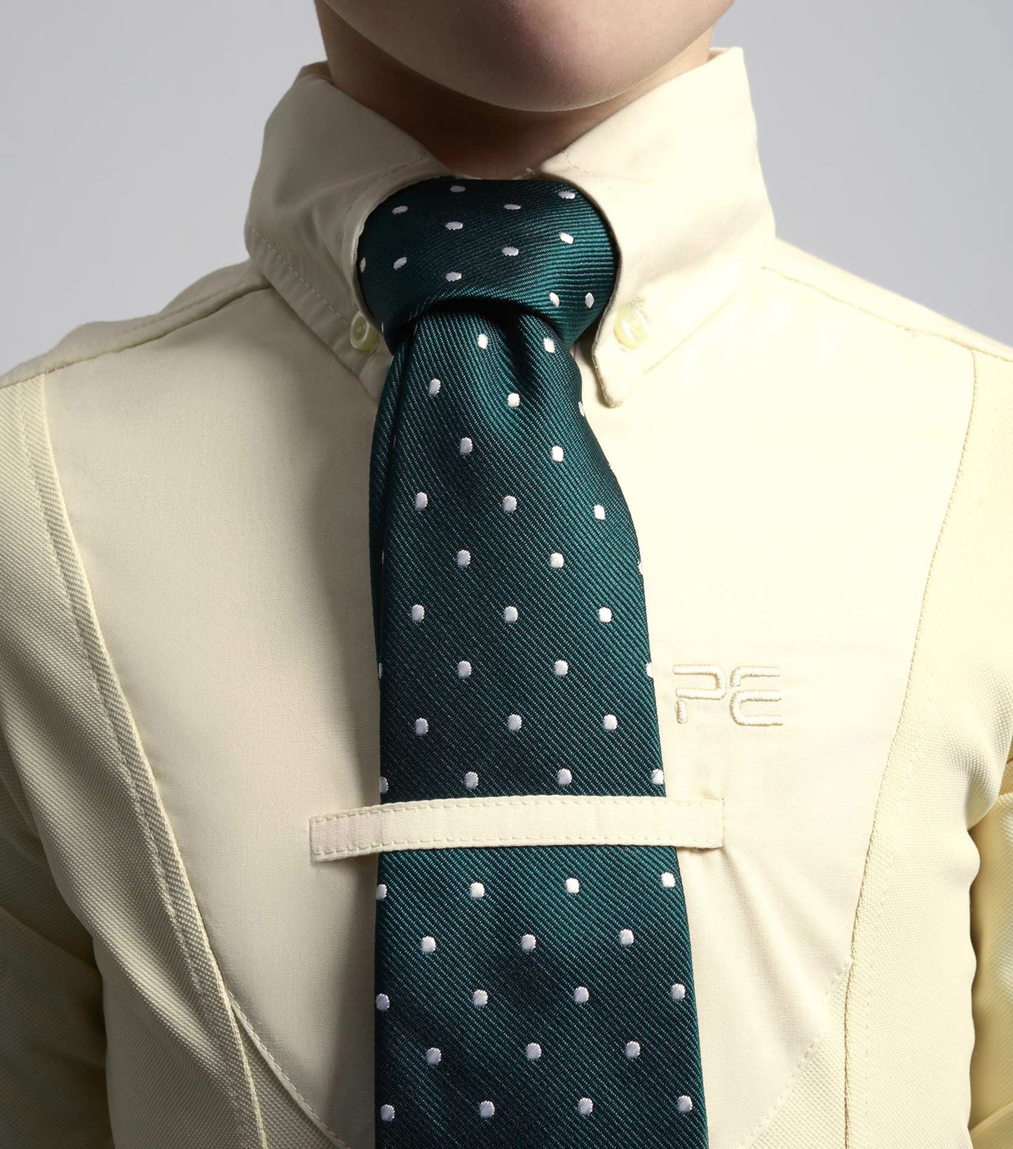 Premier Equine Tessa Girls Long Sleeve Show Shirt Vanilla