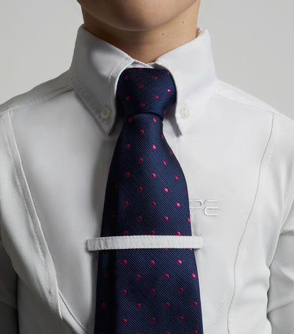 Premier Equine Tessa Girls Long Sleeve Show Shirt White