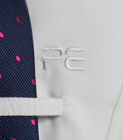 Premier Equine Tessa Girls Long Sleeve Show Shirt White