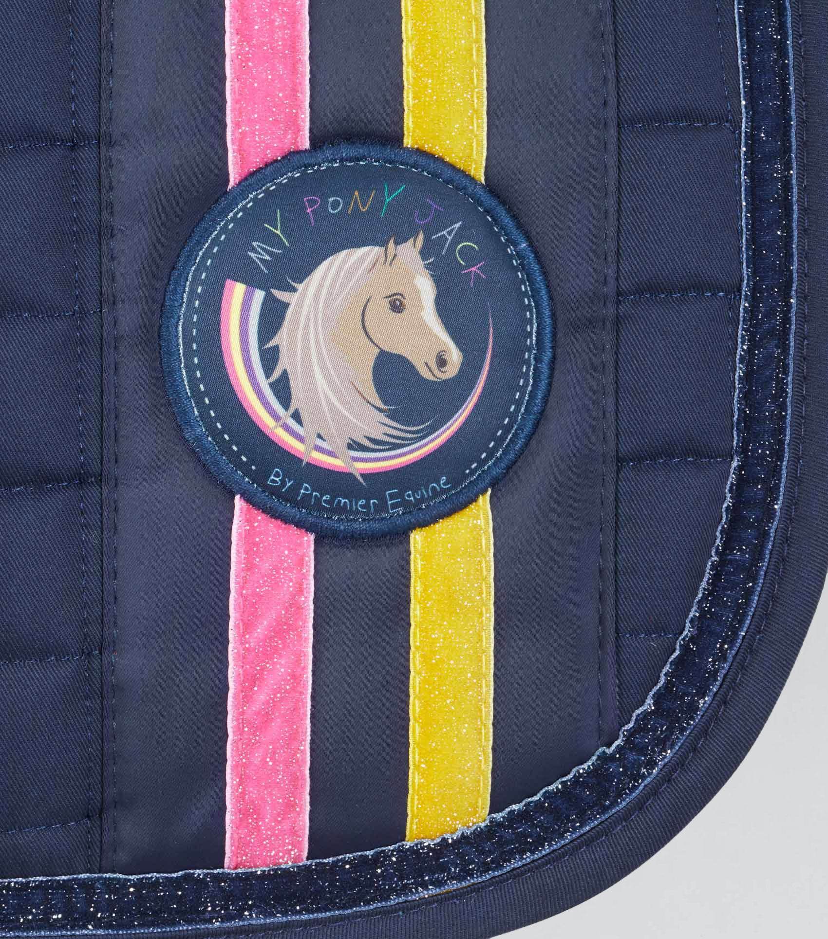 Premier Equine My Pony Jack Cotton GP/Jump Glitter Saddle Pad - N P Equestrian & Pet Supplies Ltd 