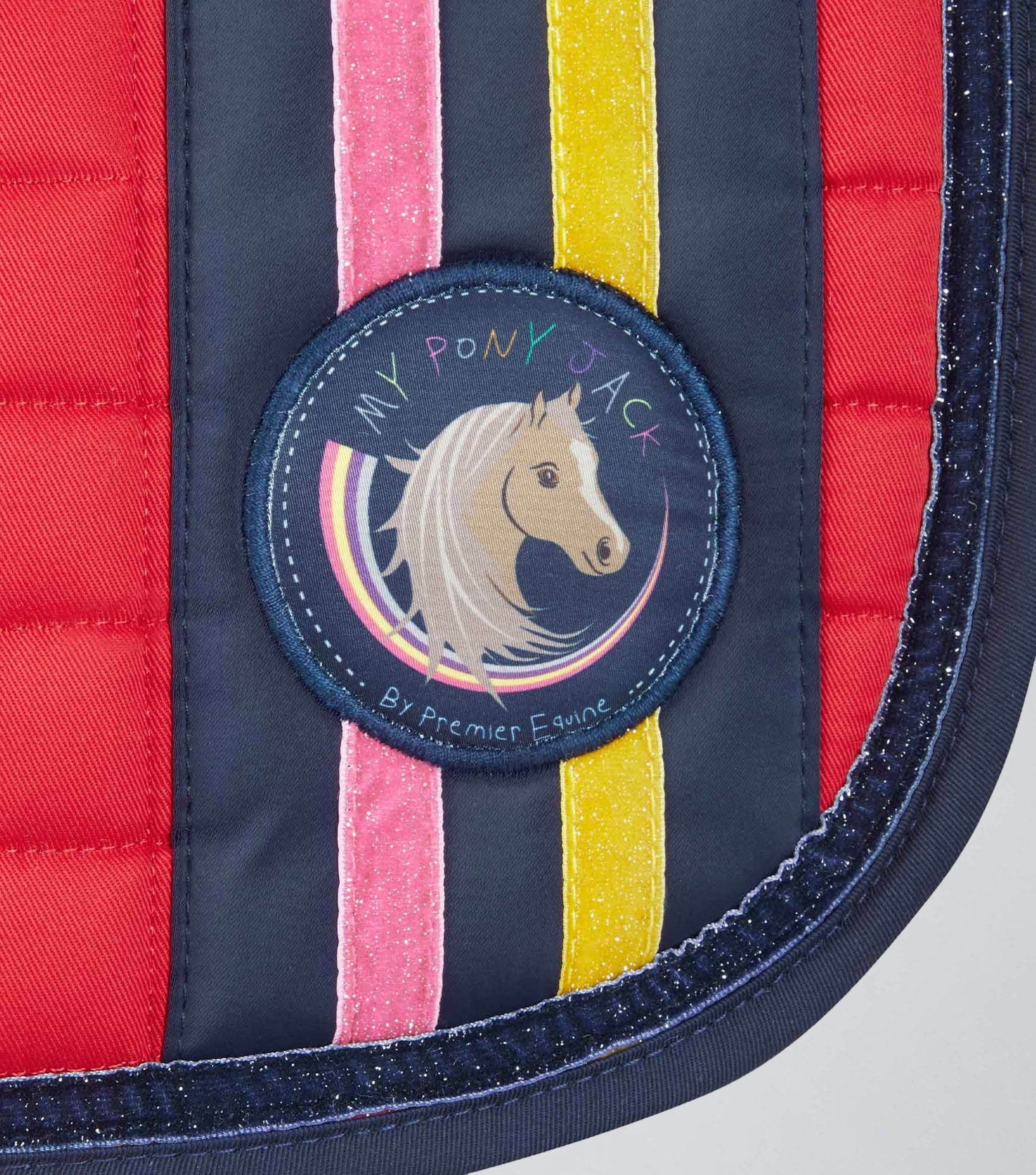 Premier Equine My Pony Jack Cotton GP/Jump Glitter Saddle Pad - N P Equestrian & Pet Supplies Ltd 