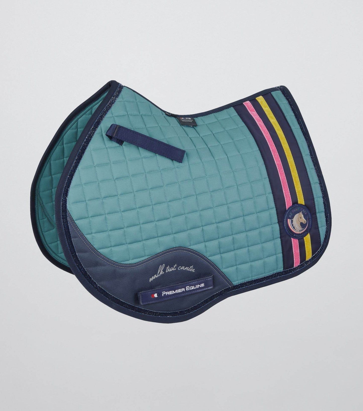 Premier Equine My Pony Jack Cotton GP/Jump Glitter Saddle Pad - N P Equestrian & Pet Supplies Ltd 