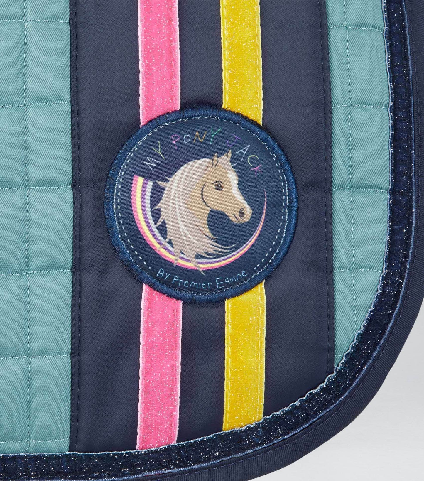Premier Equine My Pony Jack Cotton GP/Jump Glitter Saddle Pad - N P Equestrian & Pet Supplies Ltd 