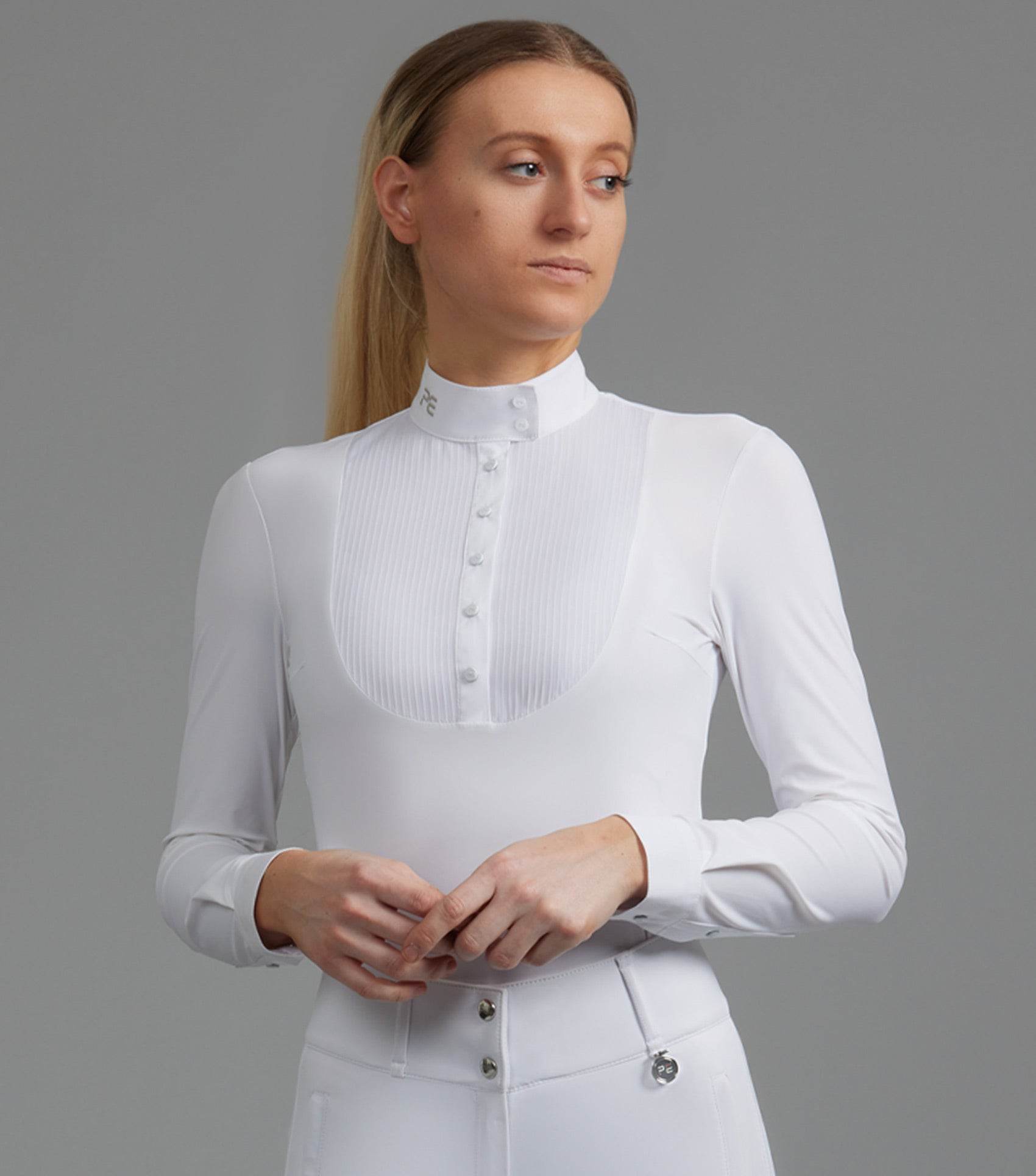 Premier Equine Navarra Long Sleeve Competition Shirt - N P Equestrian & Pet Supplies Ltd 
