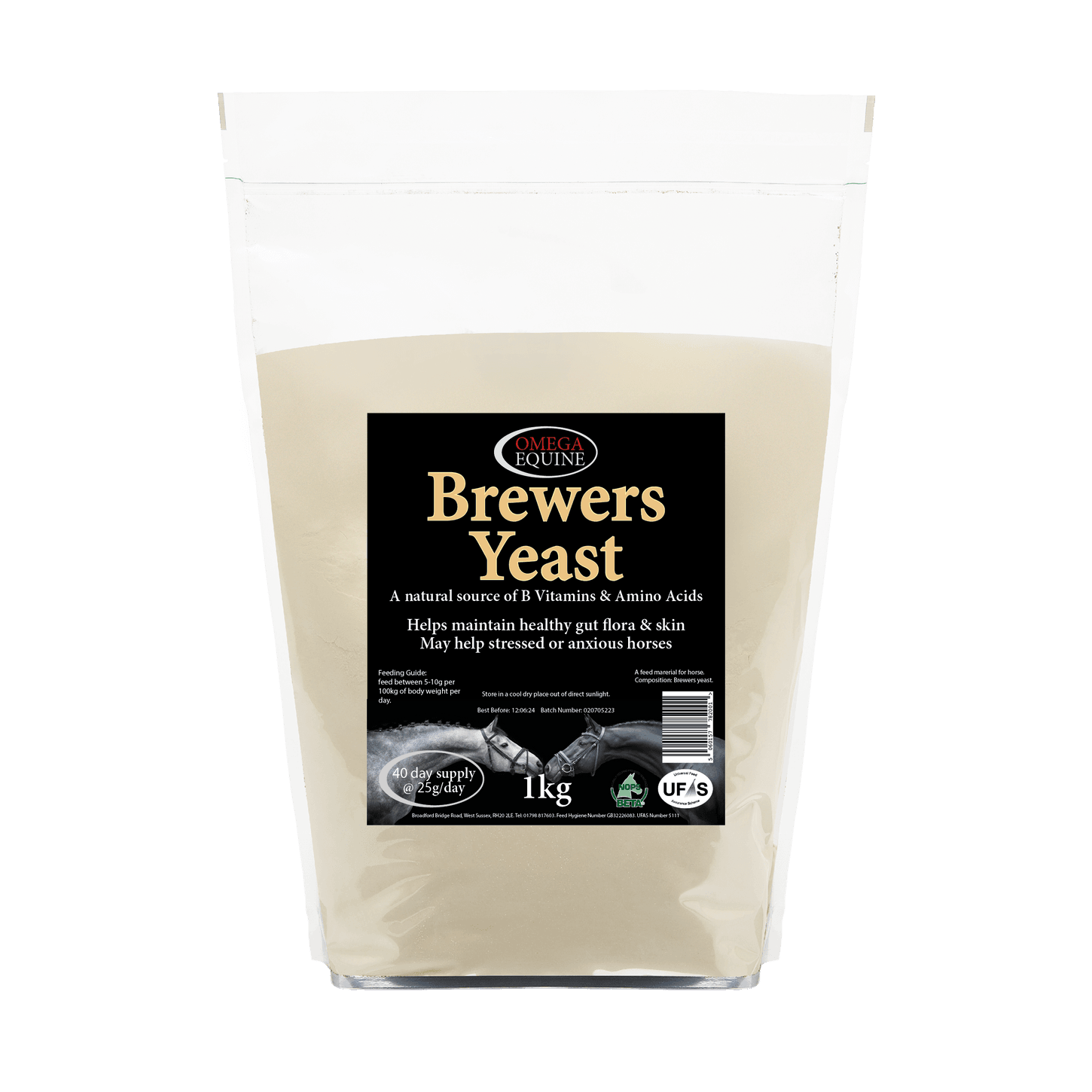 Omega Equine Brewers Yeast - N P Equestrian & Pet Supplies Ltd 