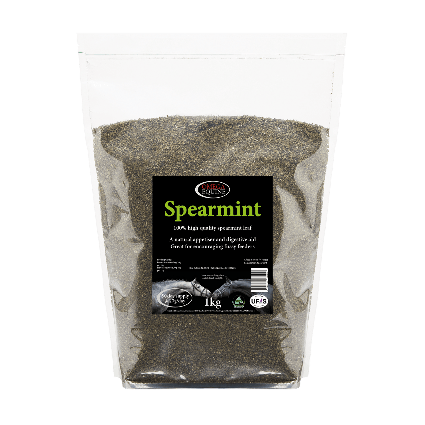 Omega Equine Spearmint - N P Equestrian & Pet Supplies Ltd 