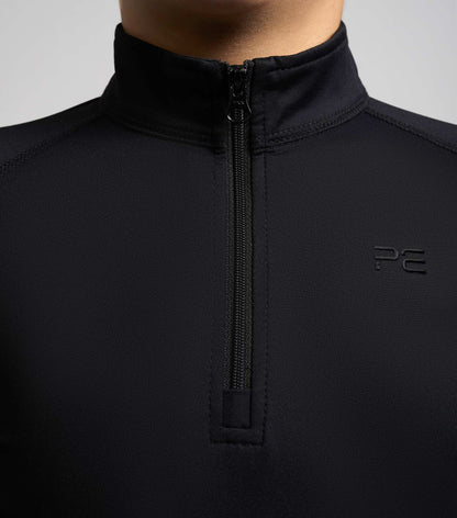 Premier Equine Junior Ombretta Technical Riding Top Black