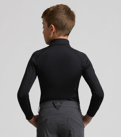 Premier Equine Junior Ombretta Technical Riding Top Black