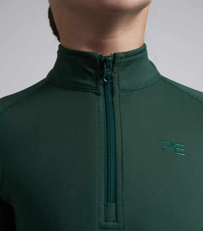 Premier Equine Junior Ombretta Technical Riding Top Green